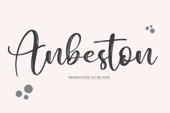 Anbeston Script: A Font That Elevates Handmade Creations