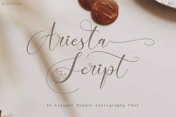 Ariesta Script: A Luxurious Handwritten Font for Craft Creations
