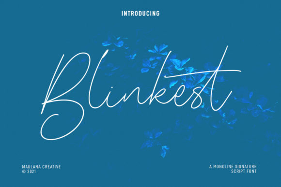 Blinkest Script: A Graceful Font for Editorial Design