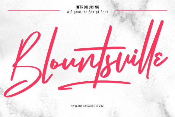 Blountsville Script for Eye-Catching Branding