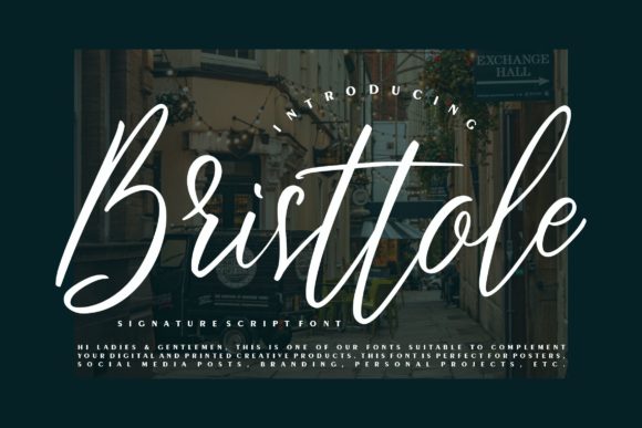 Bristtole Script: A Delicate Typeface for Elegant Branding