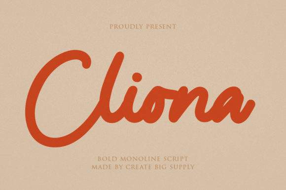Cliona Script: Elevating Campaigns with Bold Typography