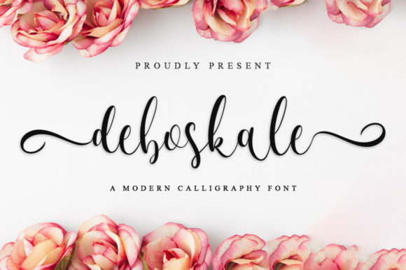 Deboskale Script: Elevating Campaign Design with a Flowing Handwritten Font