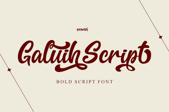 Galiuh Script for Web Design Projects