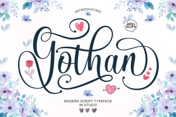 Gothan Script: A Luxurious Display Font for Web Design