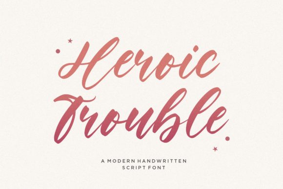 Heroic Trouble Script for Modern Web Design