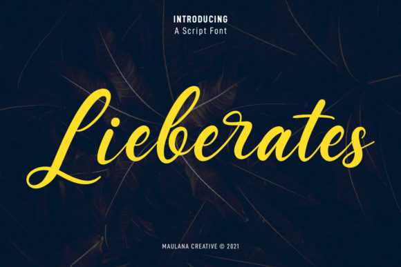Lieberates Script: A Handwritten Font for Modern Branding