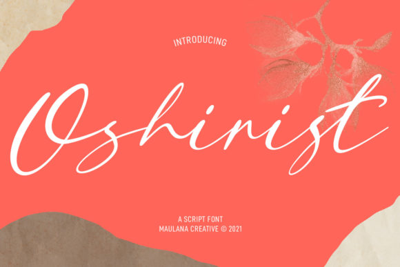 Oshirist Script: A Flowing Font for Personalized Branding