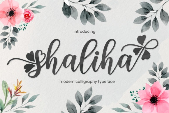 Shaliha Script: A Delicate Display Font for Digital Creativity