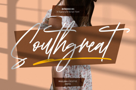 South Great Signature Script for Campaign Creatives
