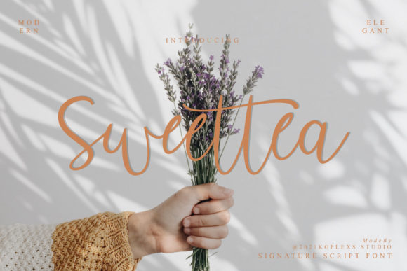 Sweettea Script: A Modern Calligraphy Font for Craft Creations