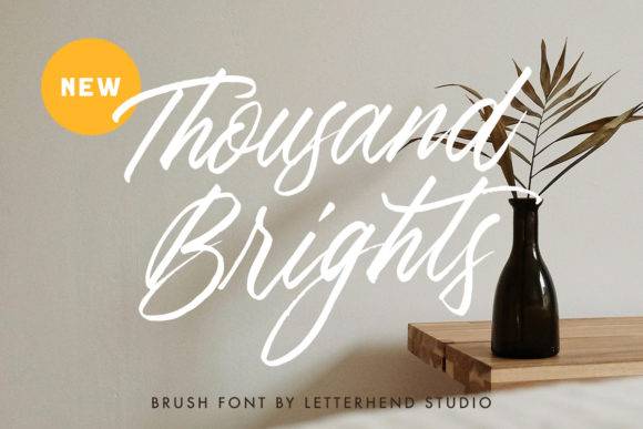 Thousand Brights Script: A Handwritten Charm for Creative Projects