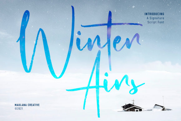 Winter Airs Script: A Graceful Touch for Editorial Design